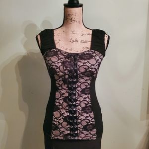 Victorian Corset look tank top